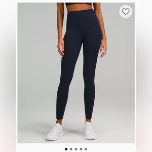 Lululemon Base Pace navy leggings - like new condition!